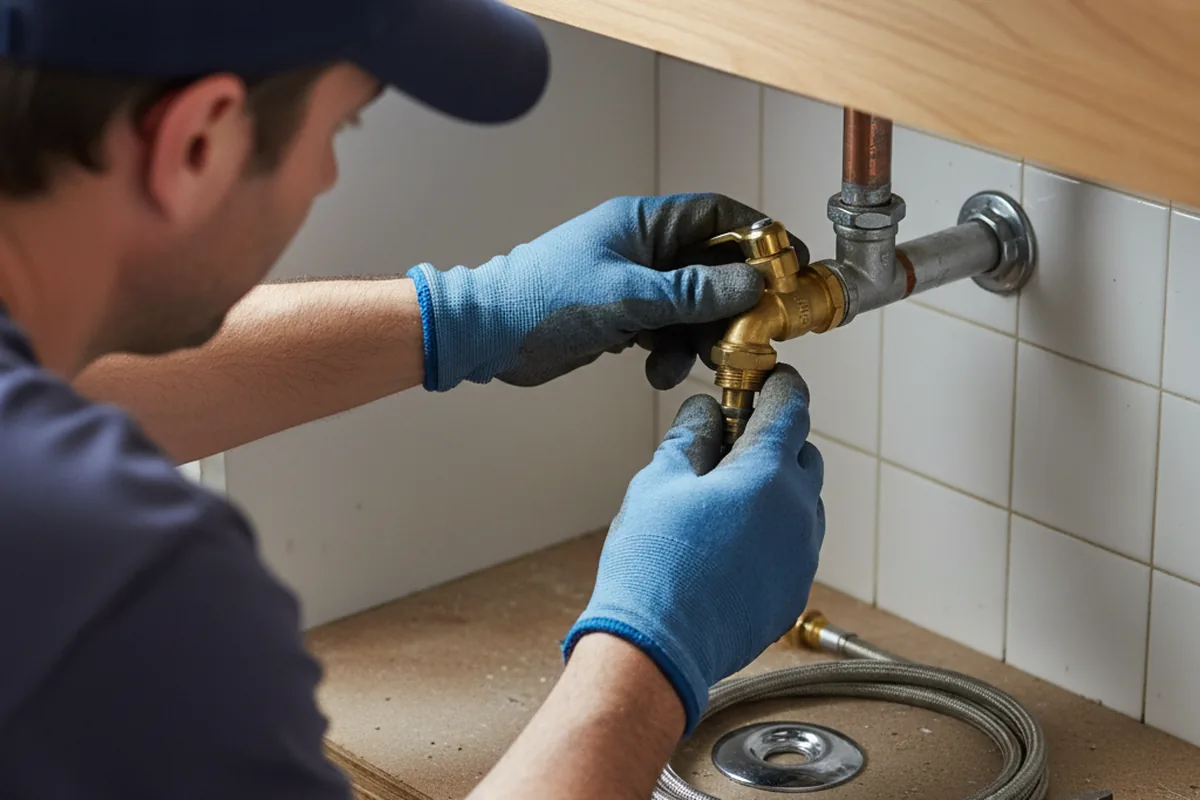 Shutoff valve and fitting work during Emergency Plumbing in Pitcairn